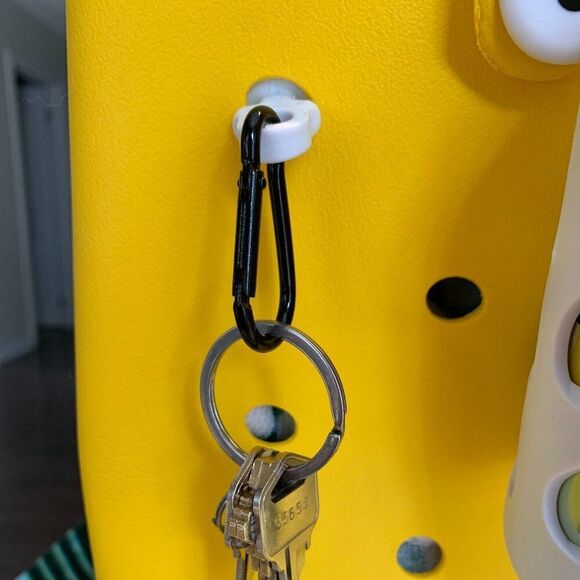 EVA key carabiner and hook, 3 pieces, white, versatile, quick access for EVA bag - Picture 4 of 13